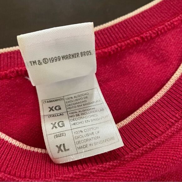 Vintage 90s Warner Bros Bugs Bunny, Elmer Fudd, Daffy Duck Taz Marvin Martian XL - Picture 2 of 6